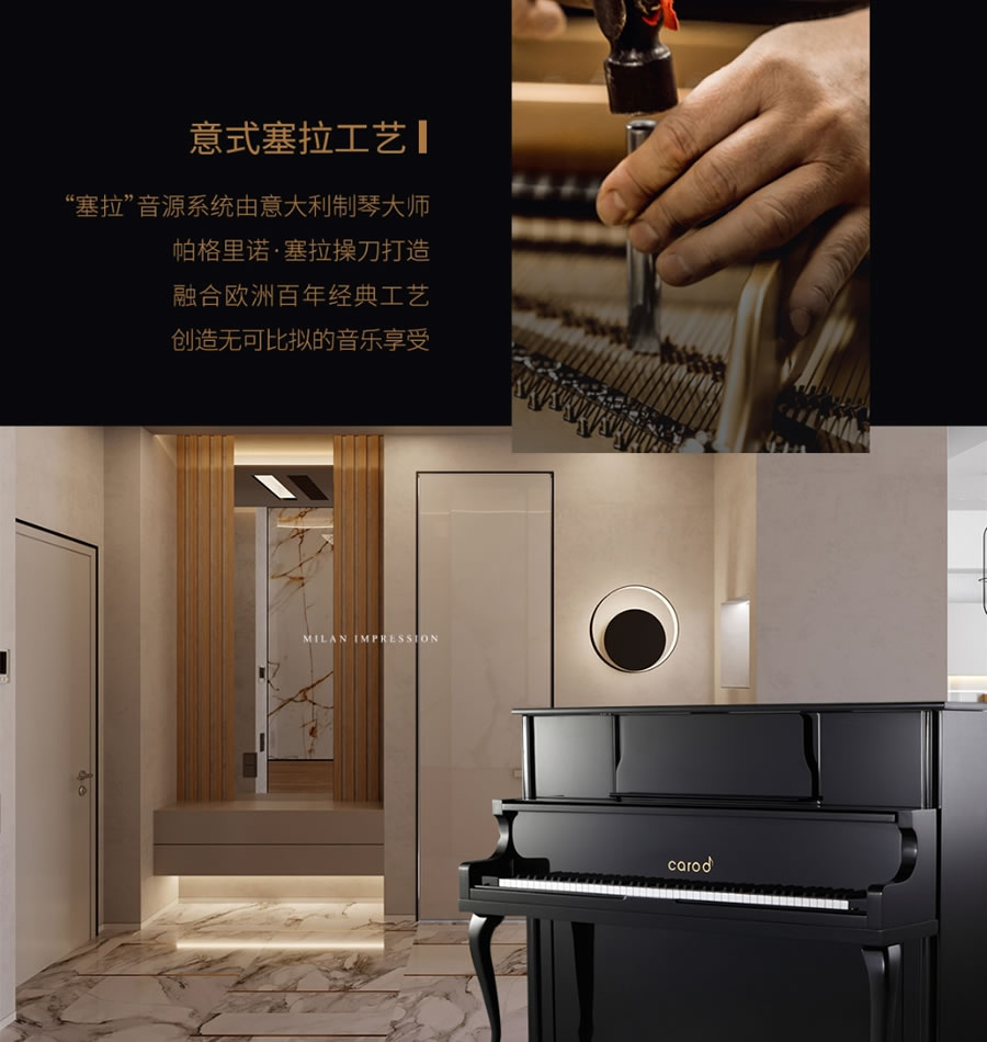 卡罗德钢琴 C6-B2 立式钢琴 标准88键